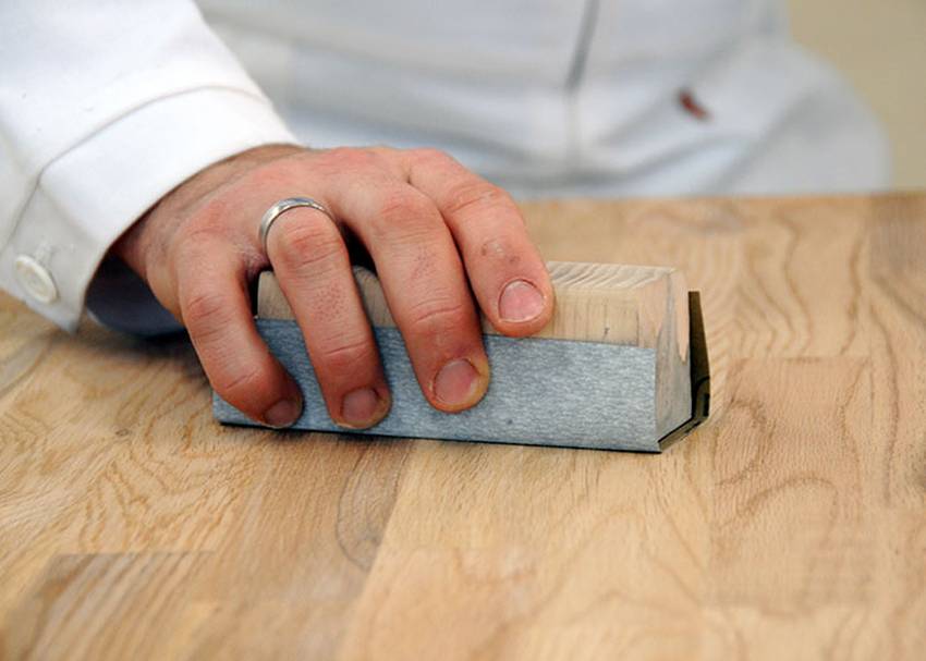 Brevanza Vierseitiger Stück Schleifschwamm Holz, S Produktbild-Vorschau 10