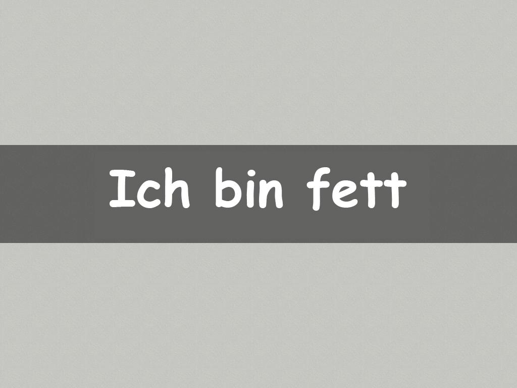 Essstörung Ich bin fett